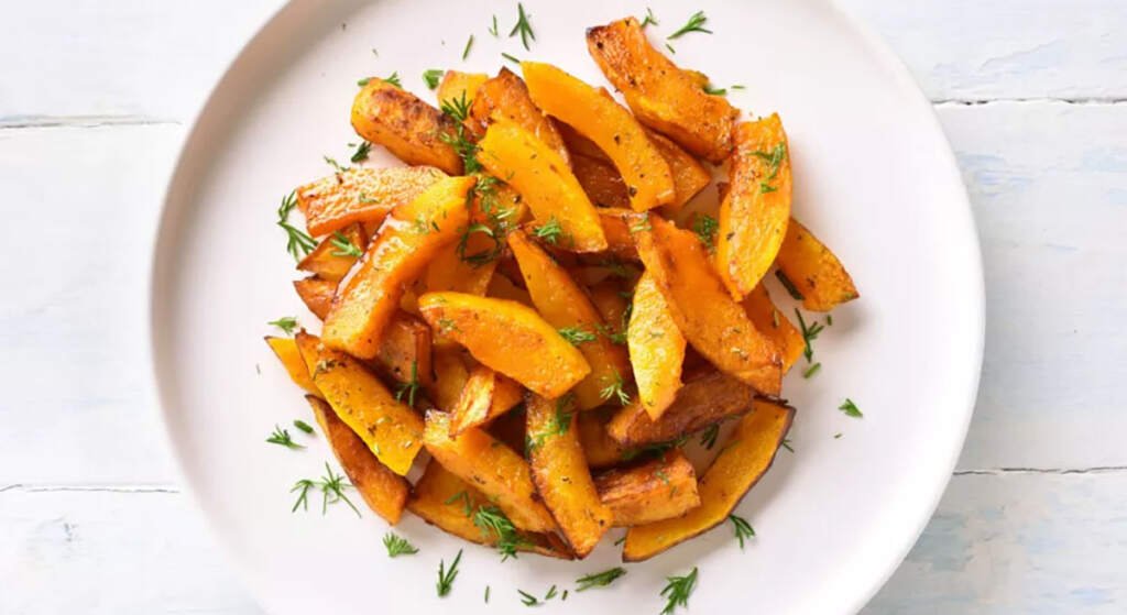 Calabaza asada con freidora de aire - airfryer