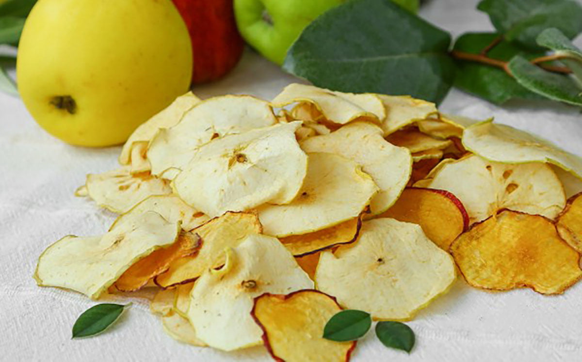 Chips de Manzana con Freidora de Aire