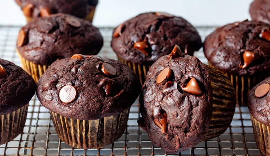 Muffins de Chocolate Negro con freidora de aire - airfryer