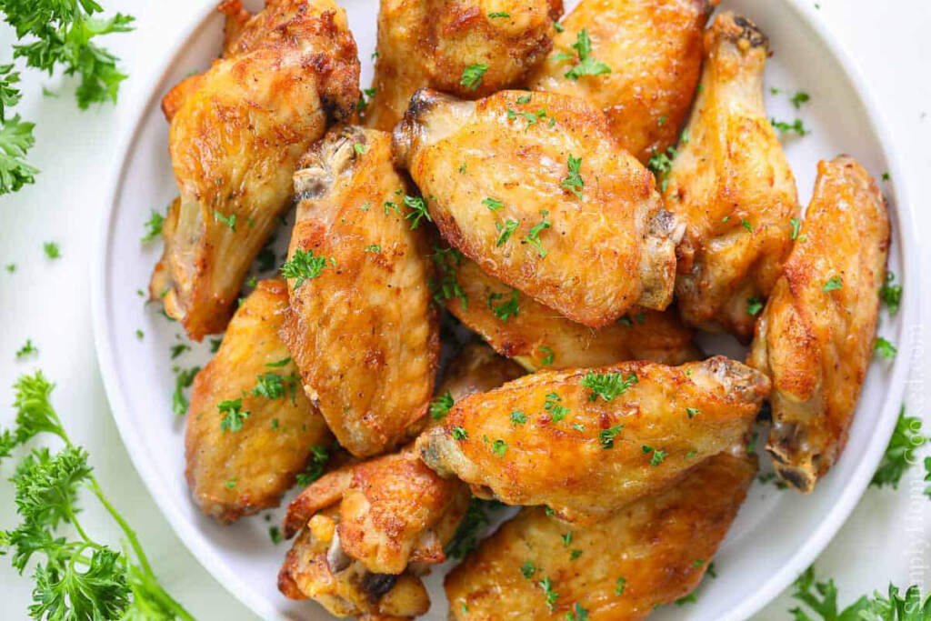 alitas de pollo con freidora de aire - airfryer