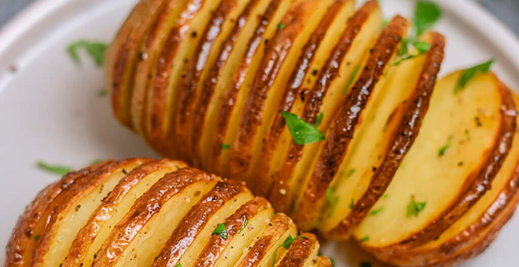 patatas Hasselback con freidora de aire - Airfryer